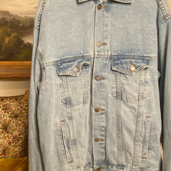Denim Western Jean Jacket size XS (oversized!) - Picture 6 of 10